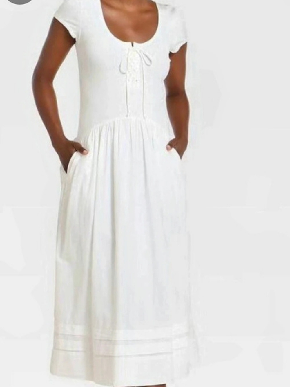Universal Thread White Midi Dress
